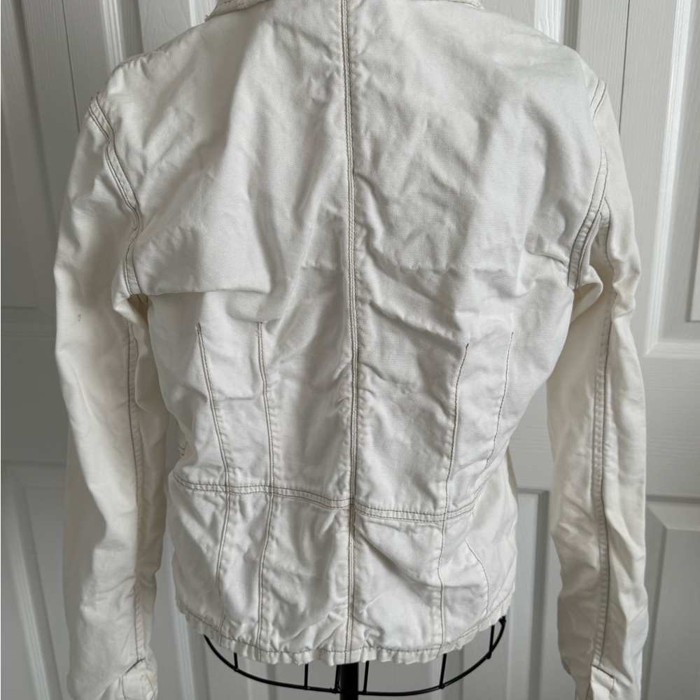 Periscope Women's White Denim Jacket, L - Picture 5 of 8